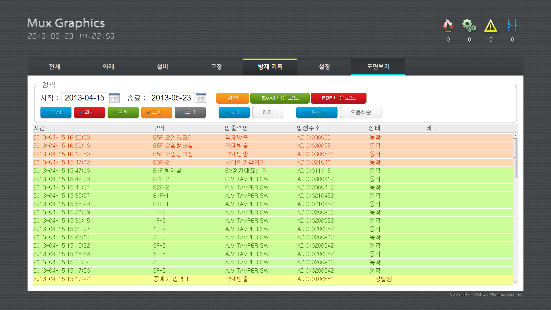 방재기록